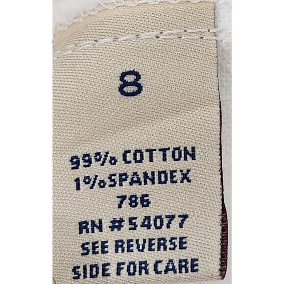 CAbi White Flat Front Ankle Length Jeans 8 Lightweight Soft Pockets Stretch - Picture 7 of 7